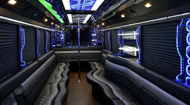 San Rafael 28 passenger party bus